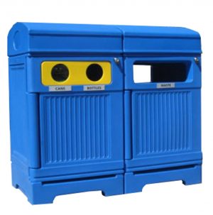 3-Stream waste and recycling receptacle | PHOENIX